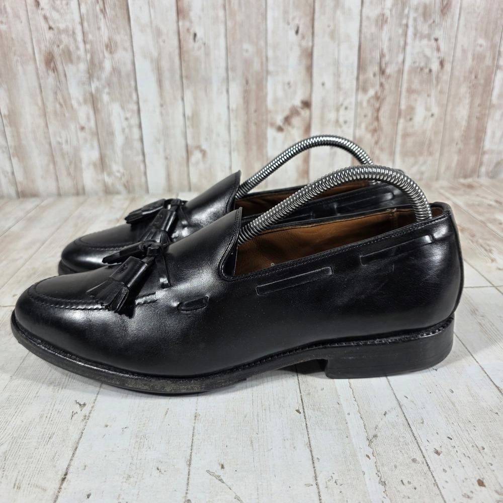 Allen Edmonds Grayson Mens 8 D Black Leather Tassel Loafers Dress Shoes 8217